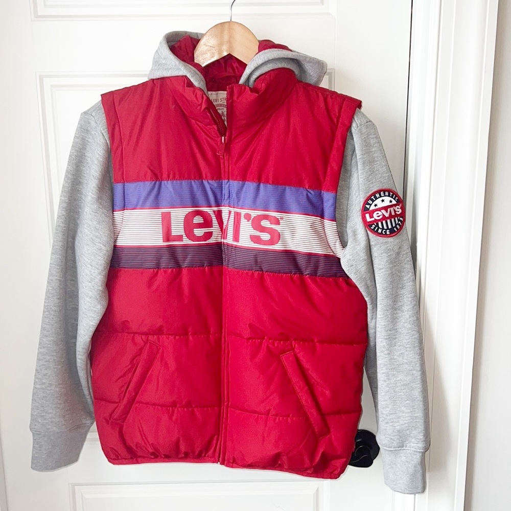 Levi's Kids Red and Gray Jacket